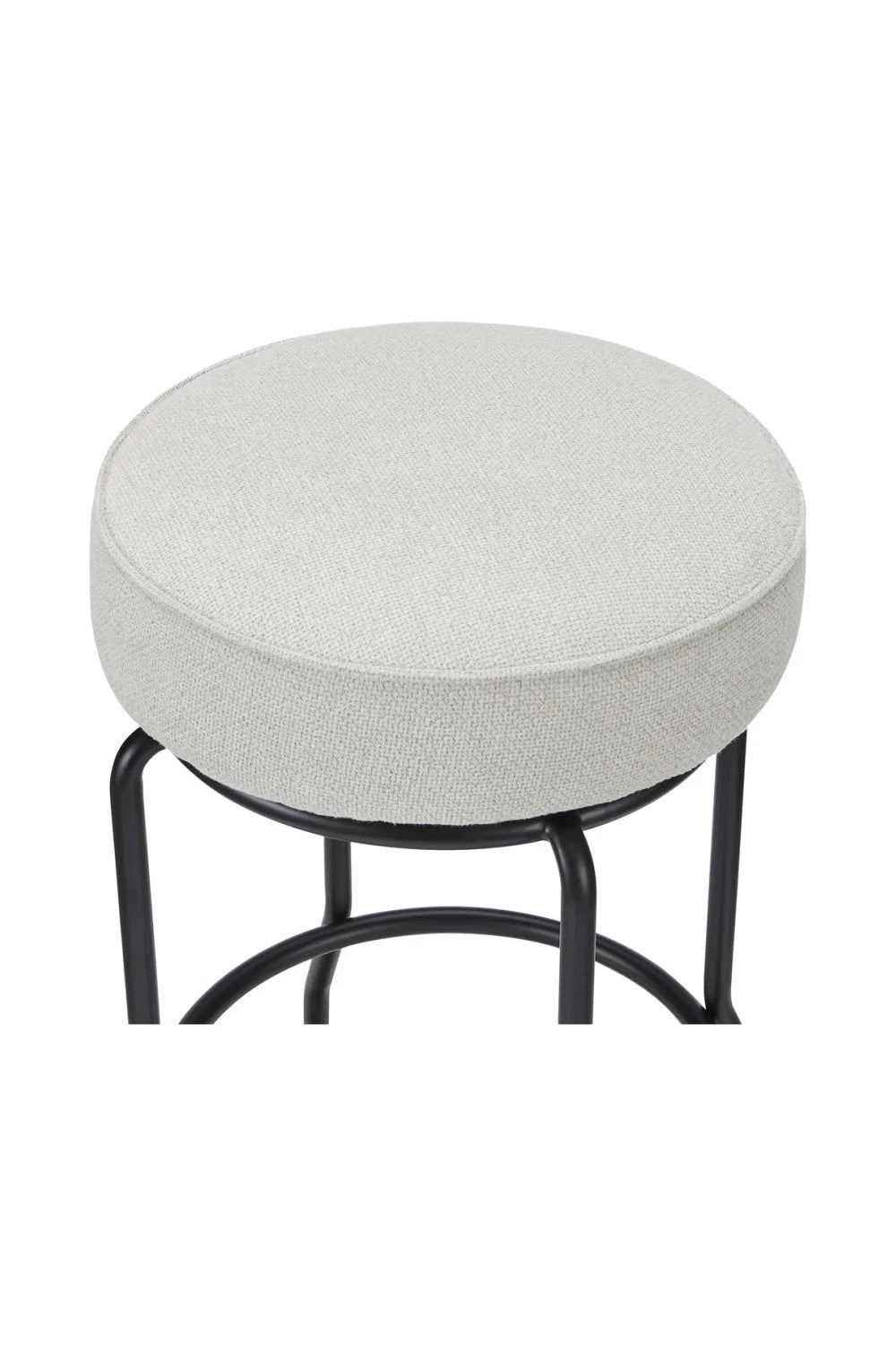 Luxury Upholstered Modern Swivel Counter Stool European Style for Villa