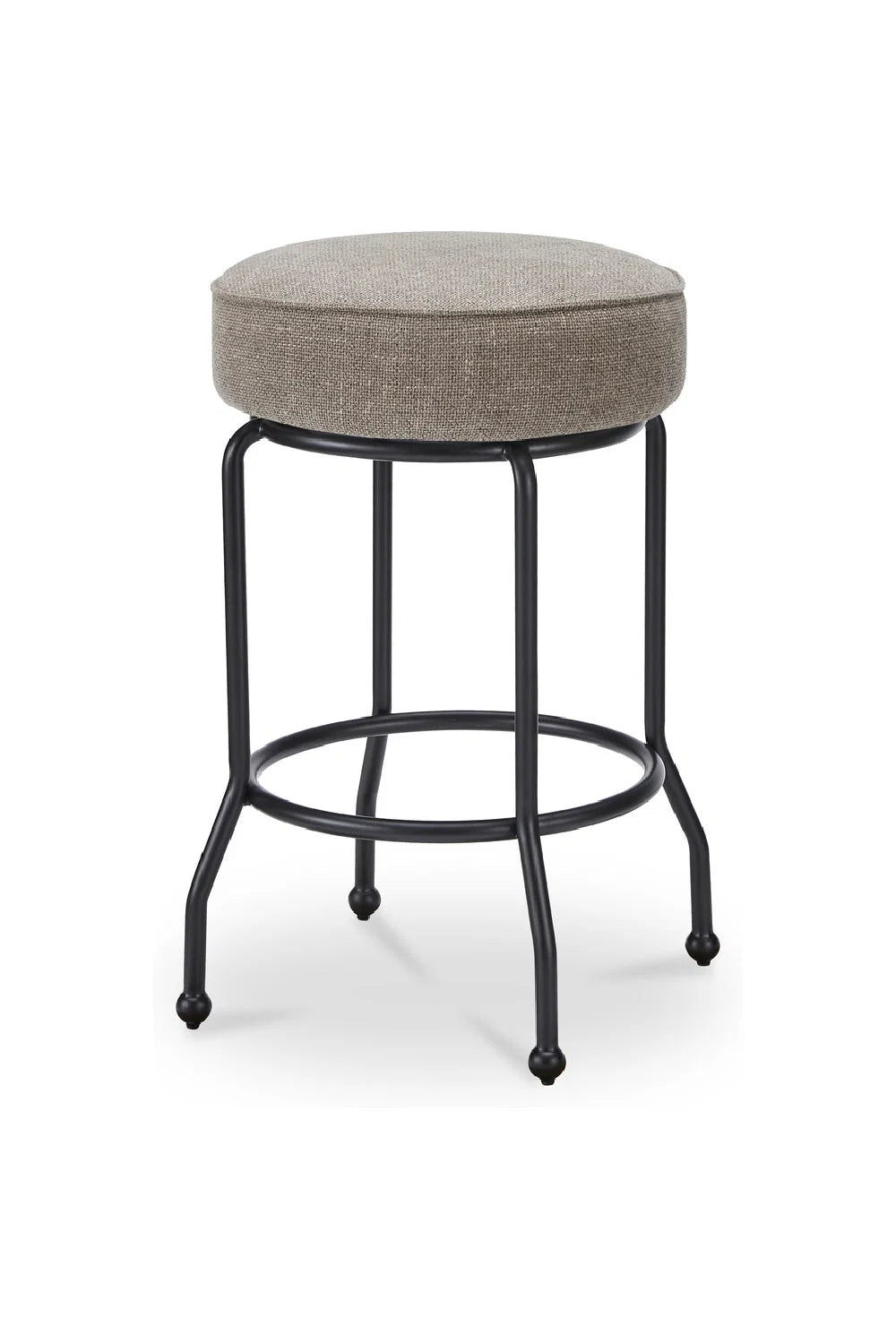 Luxury Upholstered Modern Swivel Counter Stool European Style for Villa