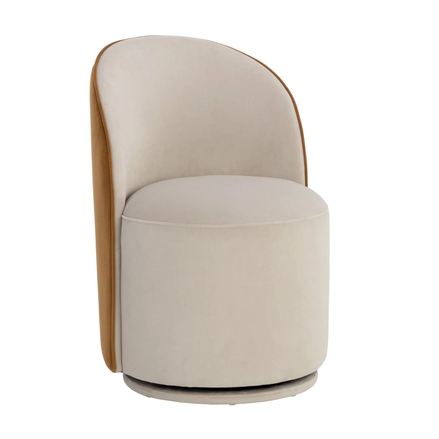 Luxury Upholstered Modern Swivel Dining Chair European Style for Villa