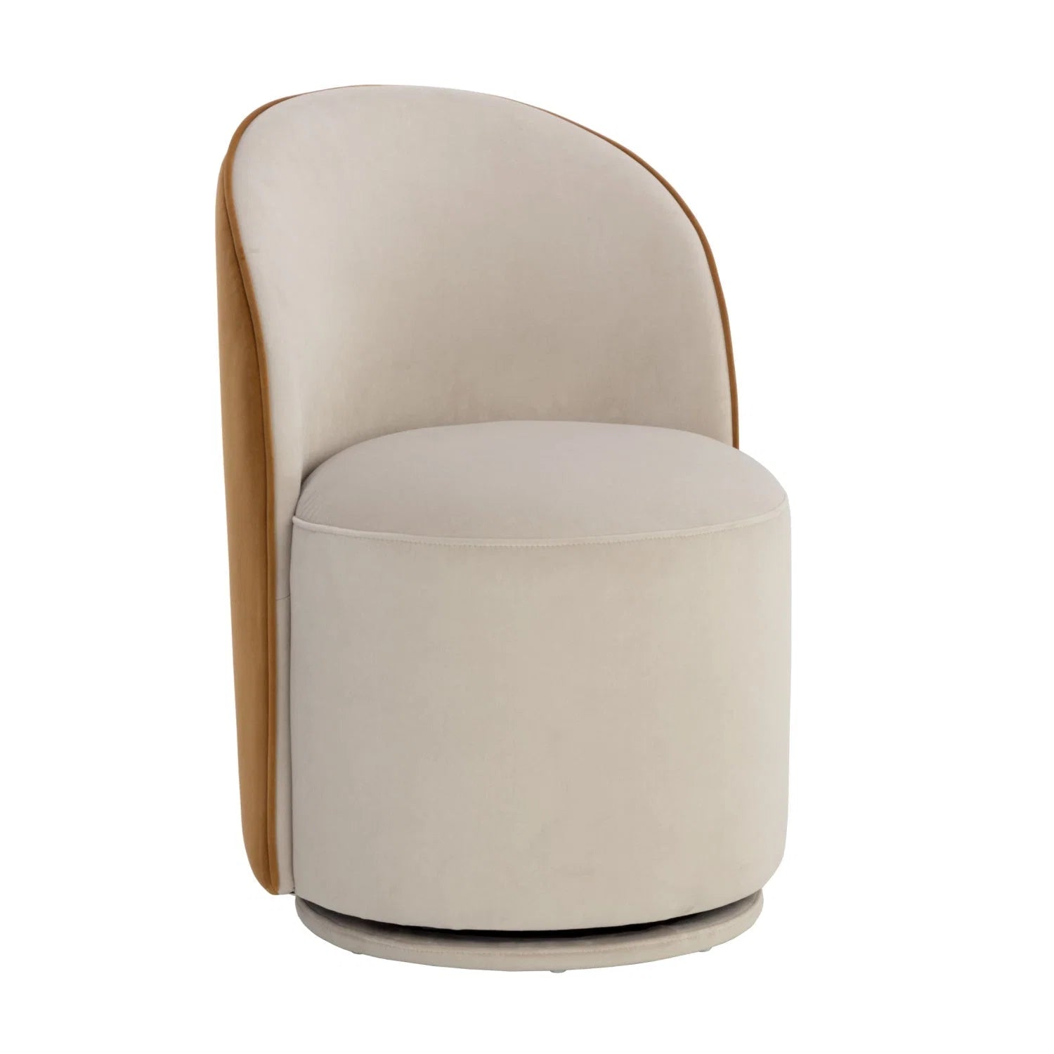 Luxury Upholstered Modern Swivel Dining Chair European Style for Villa