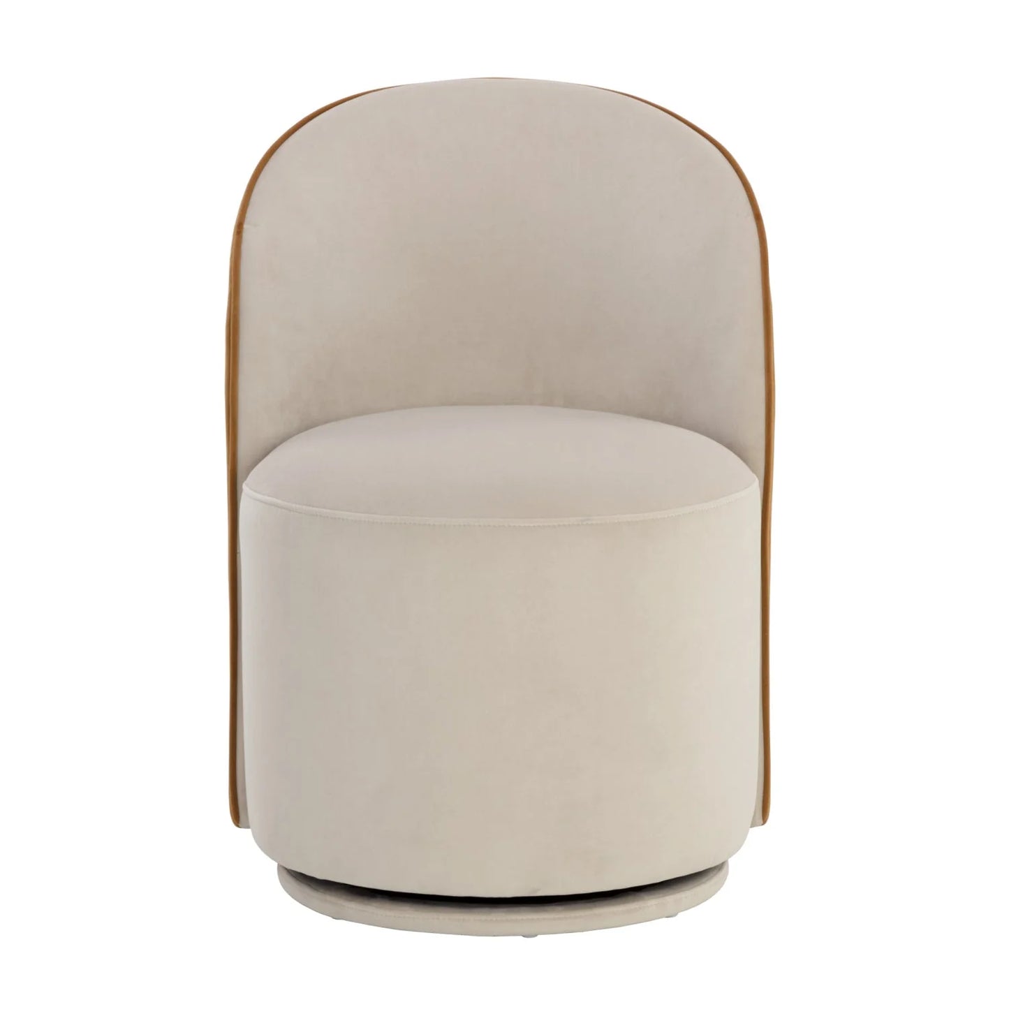Luxury Upholstered Modern Swivel Dining Chair European Style for Villa