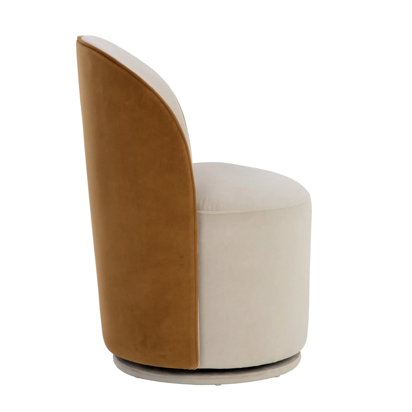 Luxury Upholstered Modern Swivel Dining Chair European Style for Villa