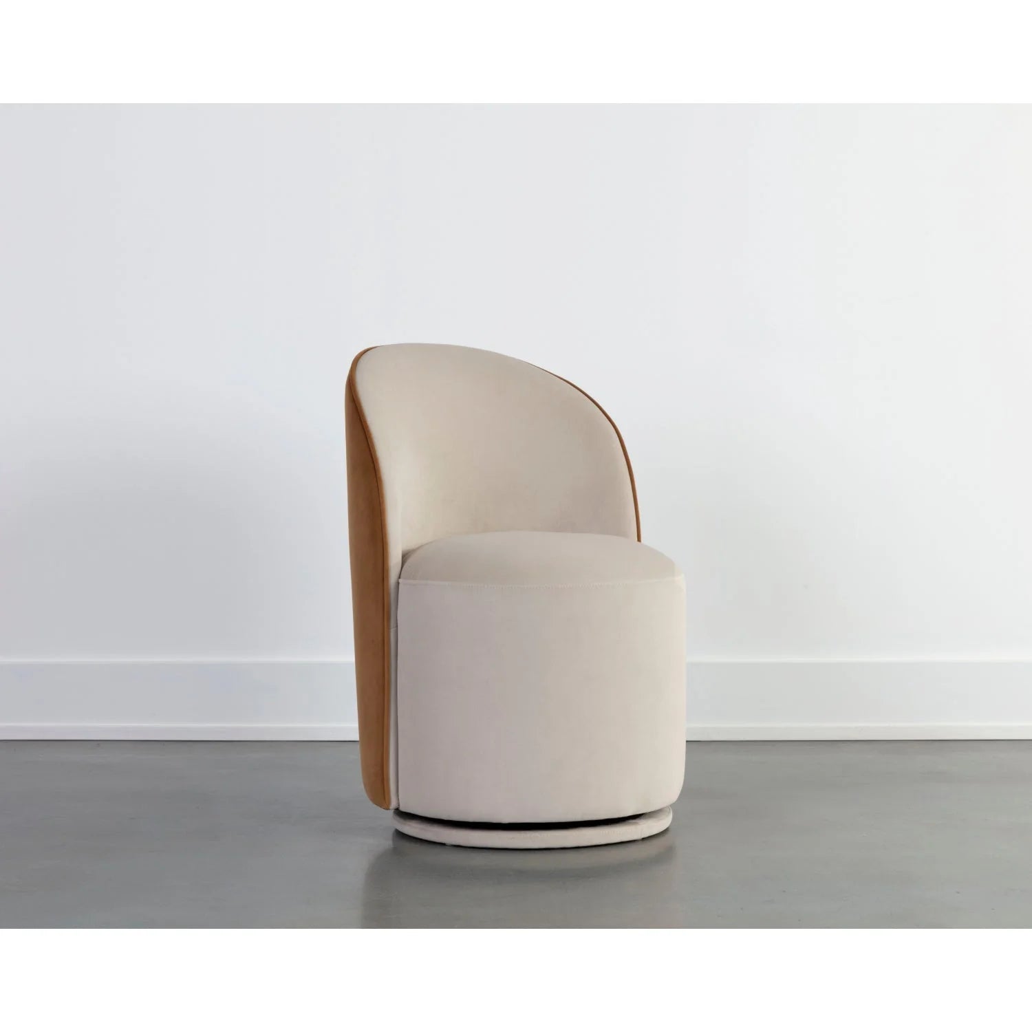 Luxury Upholstered Modern Swivel Dining Chair European Style for Villa