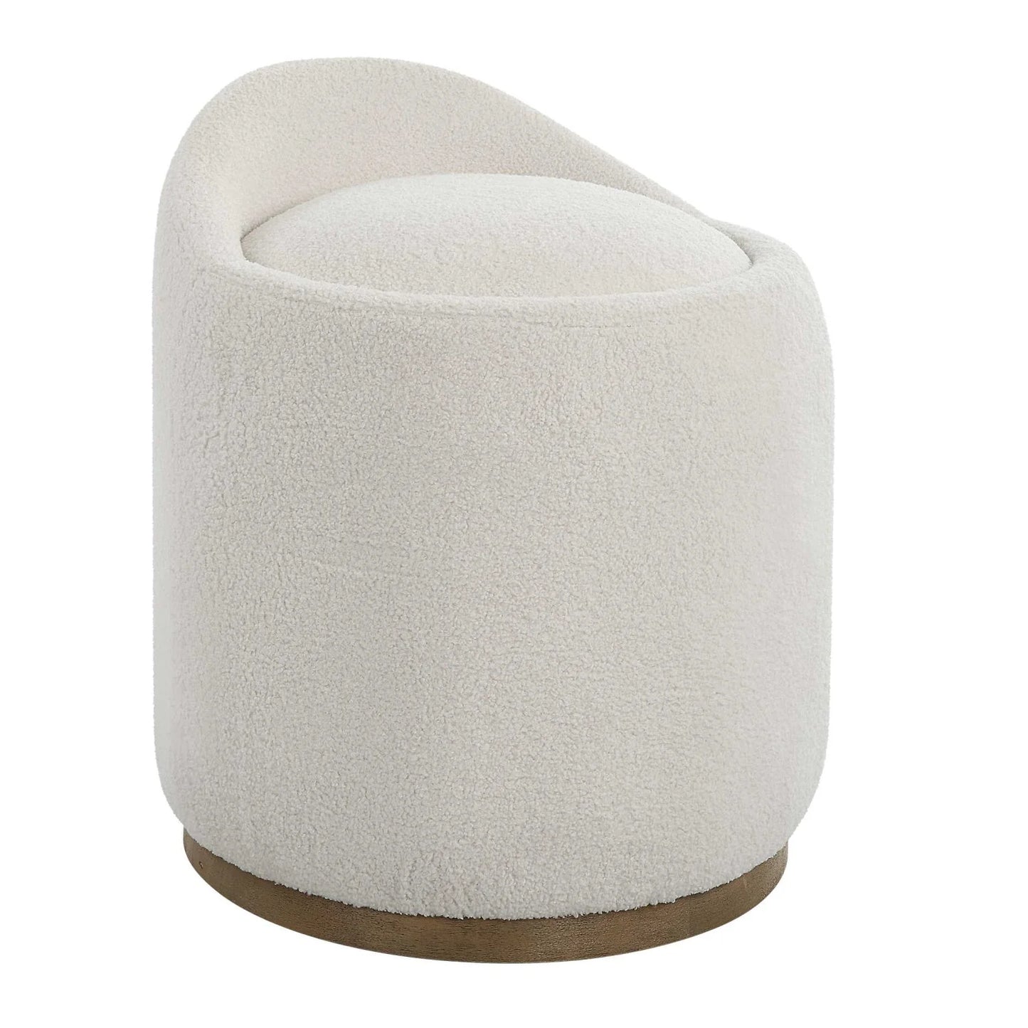 Luxury Upholstered Modern Swivel Ottoman European Style for Villa