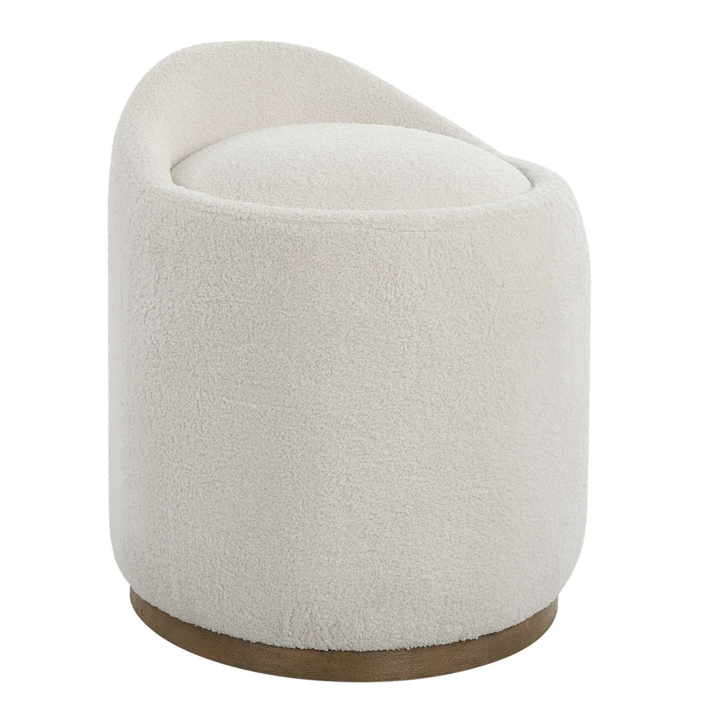 Luxury Upholstered Modern Swivel Ottoman European Style for Villa