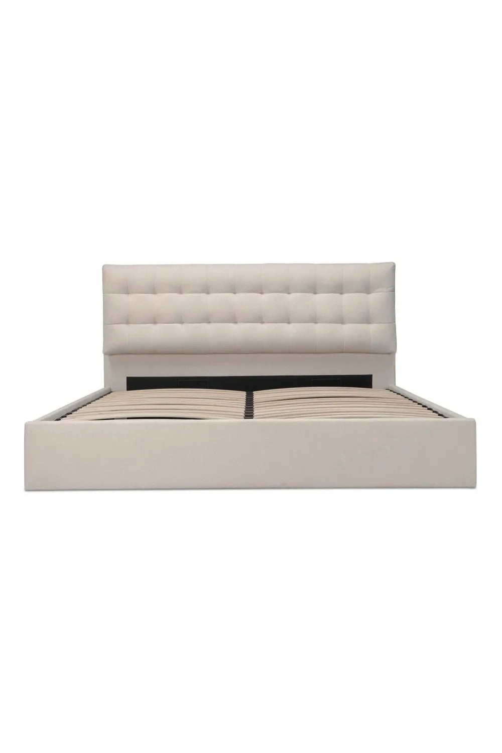 Luxury Upholstered Modern Tufted Storage Bed European Style for Villa