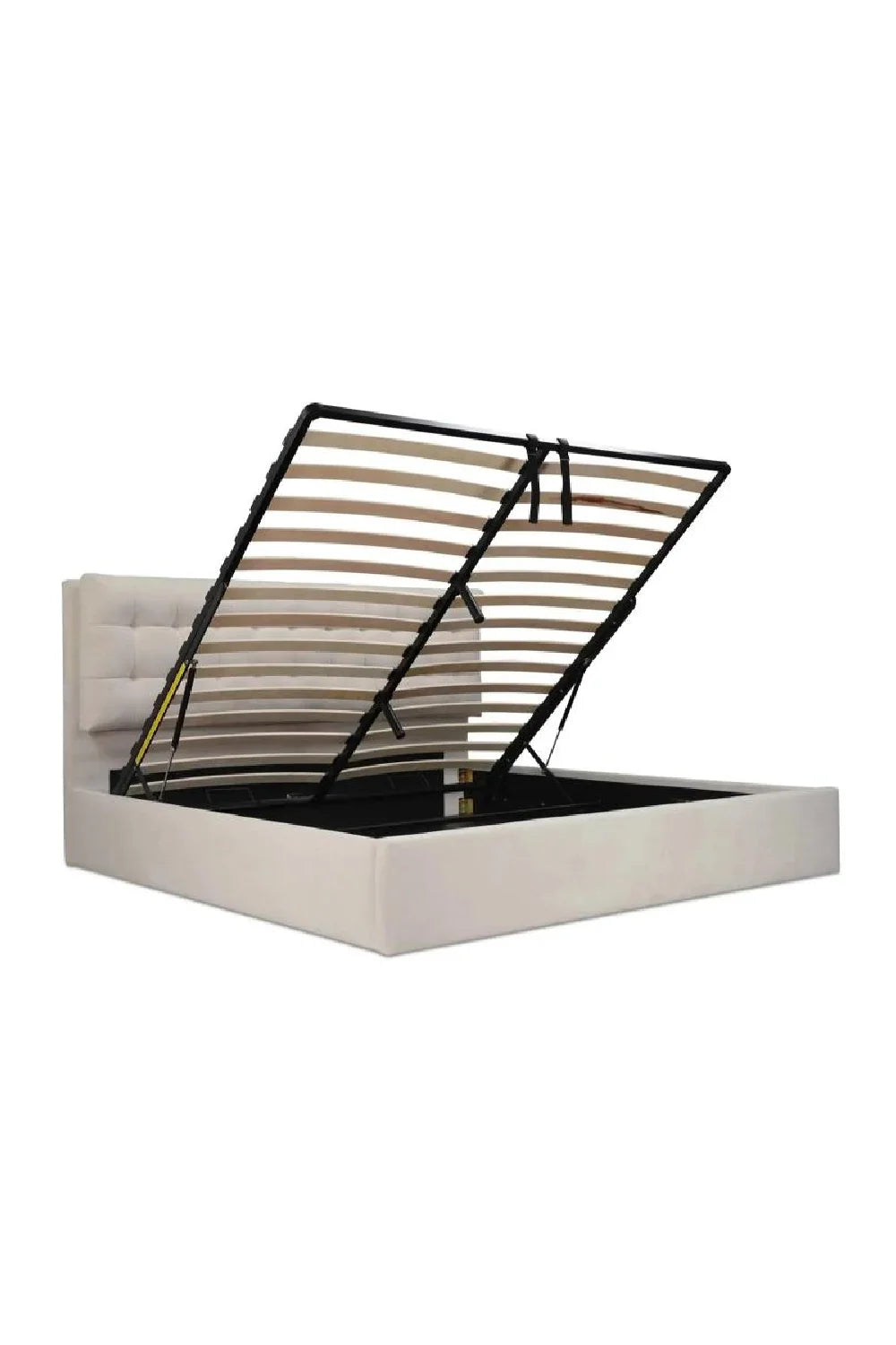 Luxury Upholstered Modern Tufted Storage Bed European Style for Villa