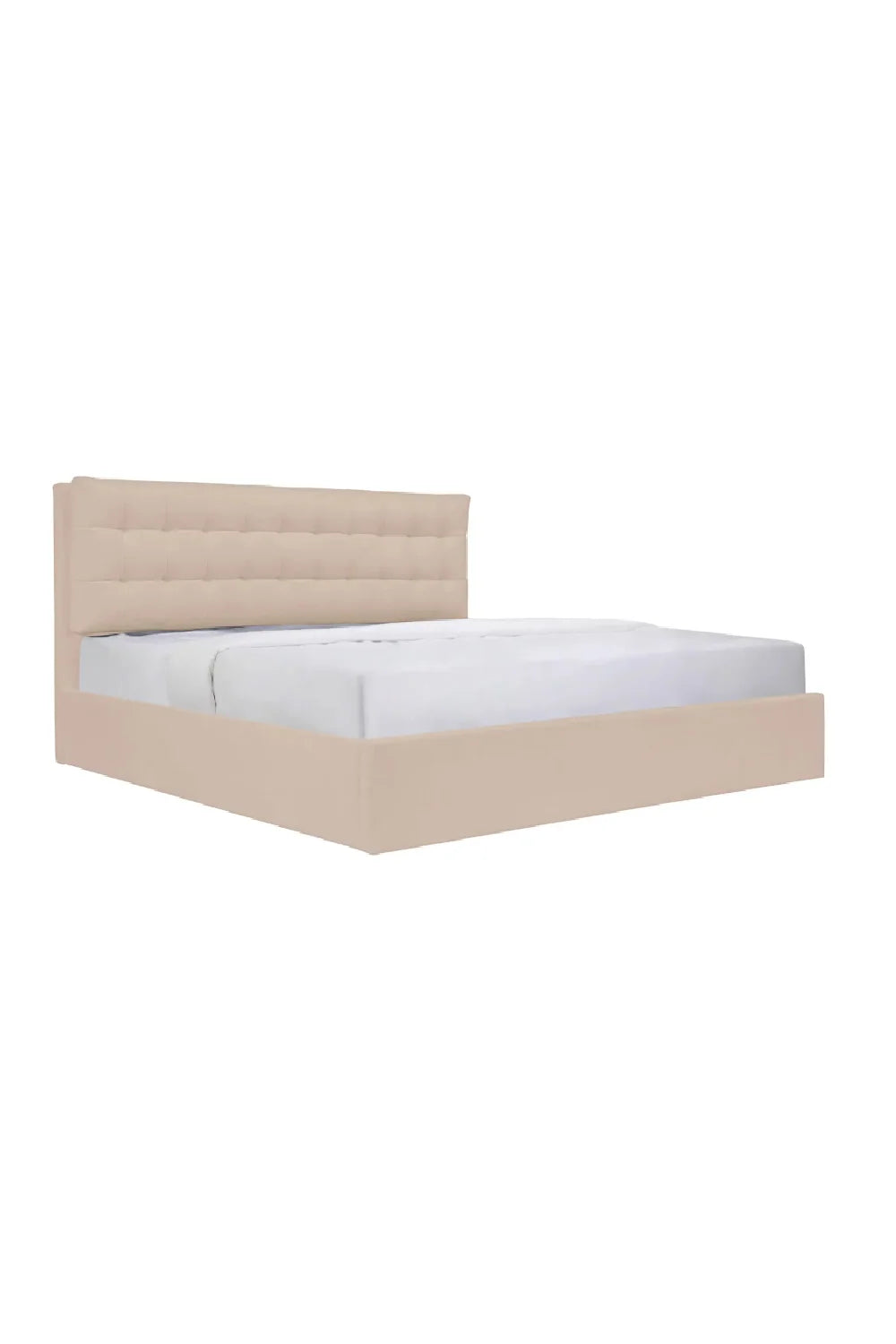 Luxury Upholstered Modern Tufted Storage Bed European Style for Villa