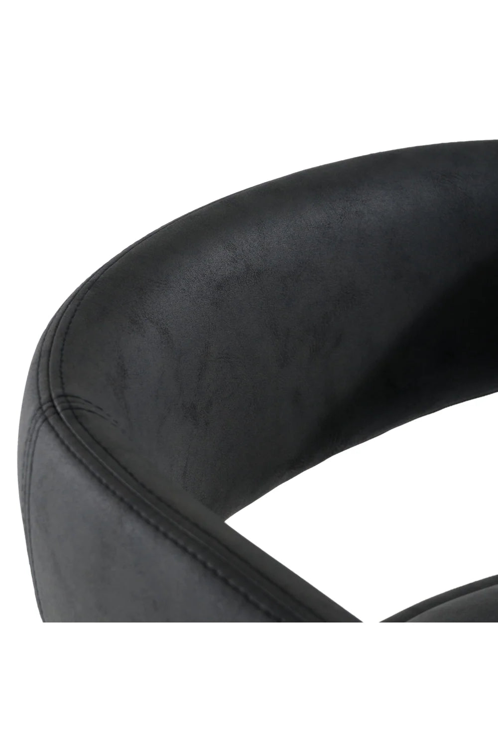 Luxury Upholstered Modern Vegan Leather Bar Chair European Style for Villa