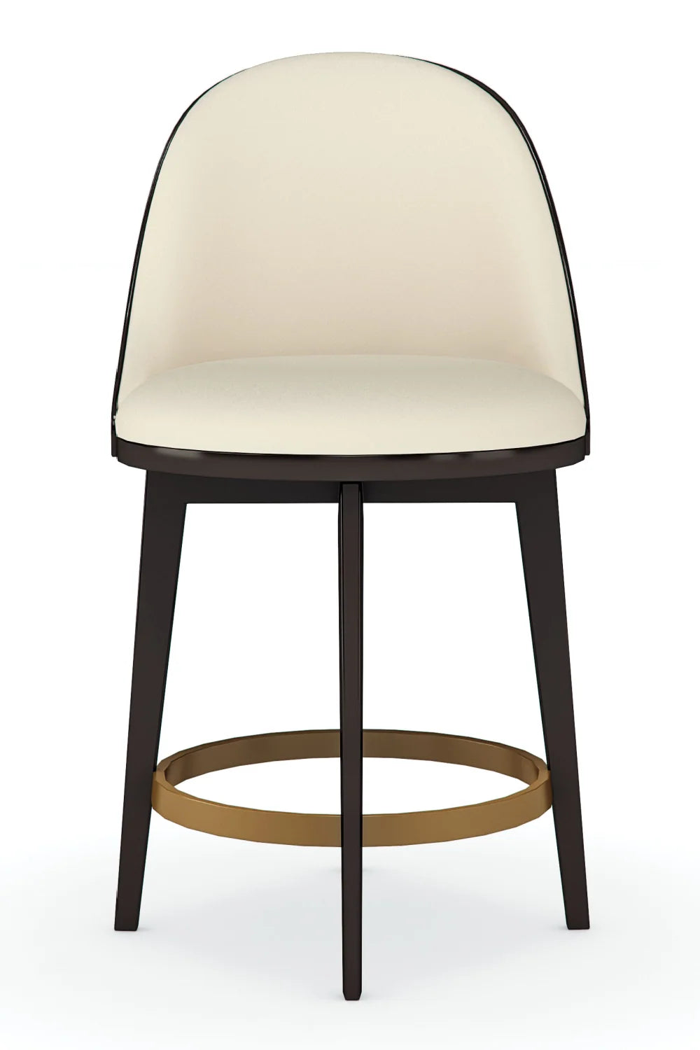Luxury Upholstered Modern Vegan Leather Counter Stool European Style for Villa