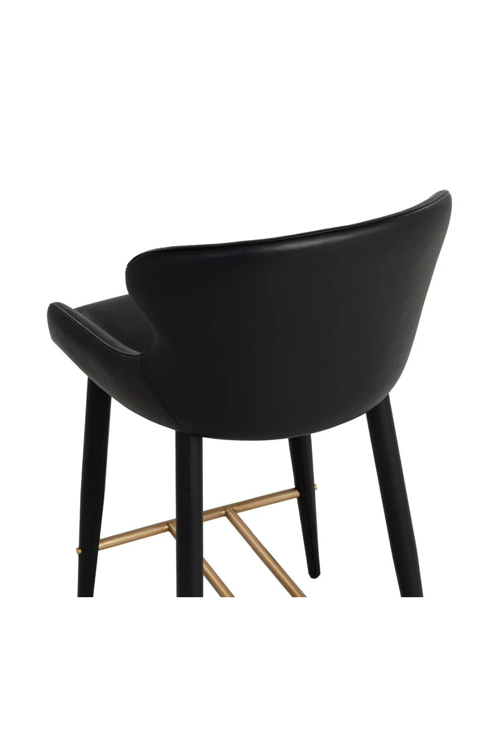 Luxury Upholstered Modern Vegan Leather Counter Stool European Style for Villa