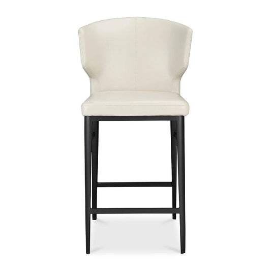 Luxury Upholstered Modern Vegan Leather Counter Stool European Style for Villa