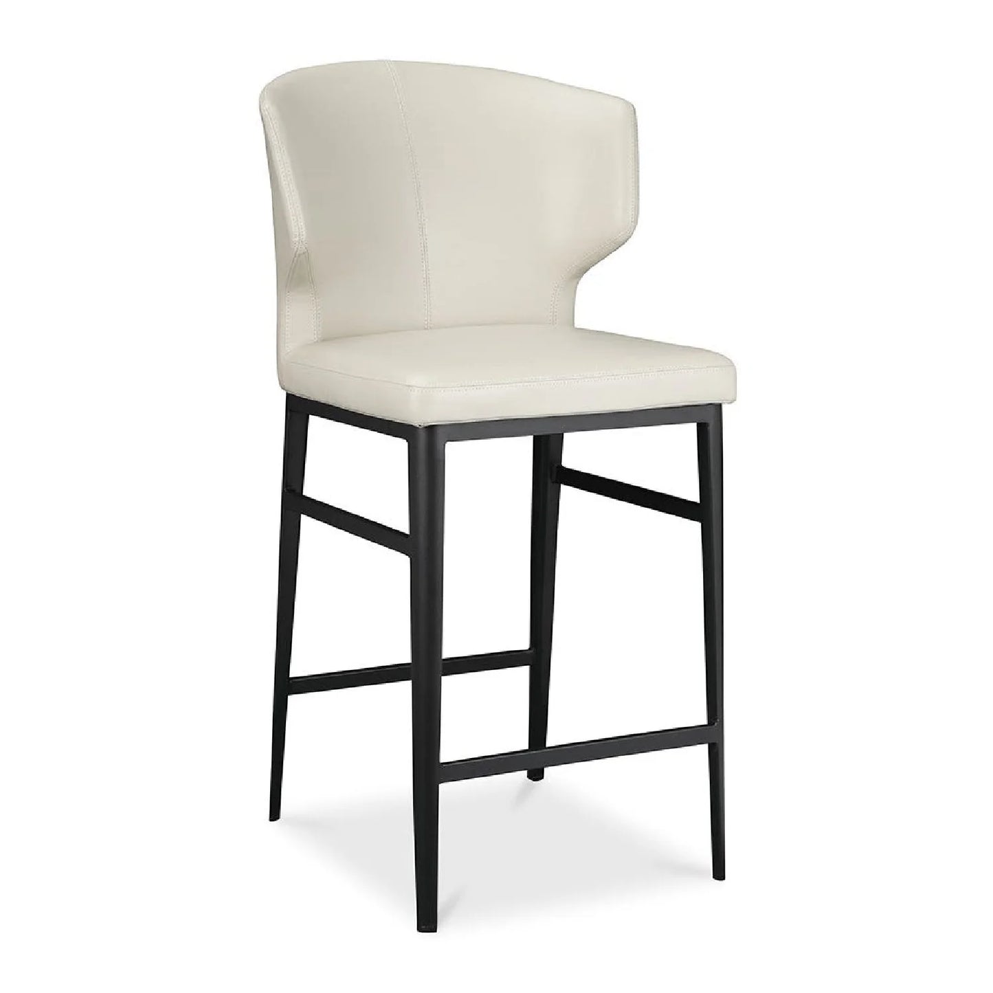 Luxury Upholstered Modern Vegan Leather Counter Stool European Style for Villa