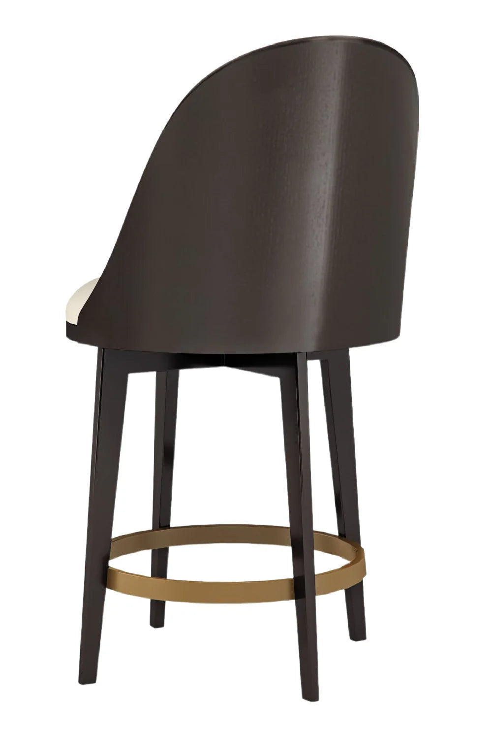Luxury Upholstered Modern Vegan Leather Counter Stool European Style for Villa