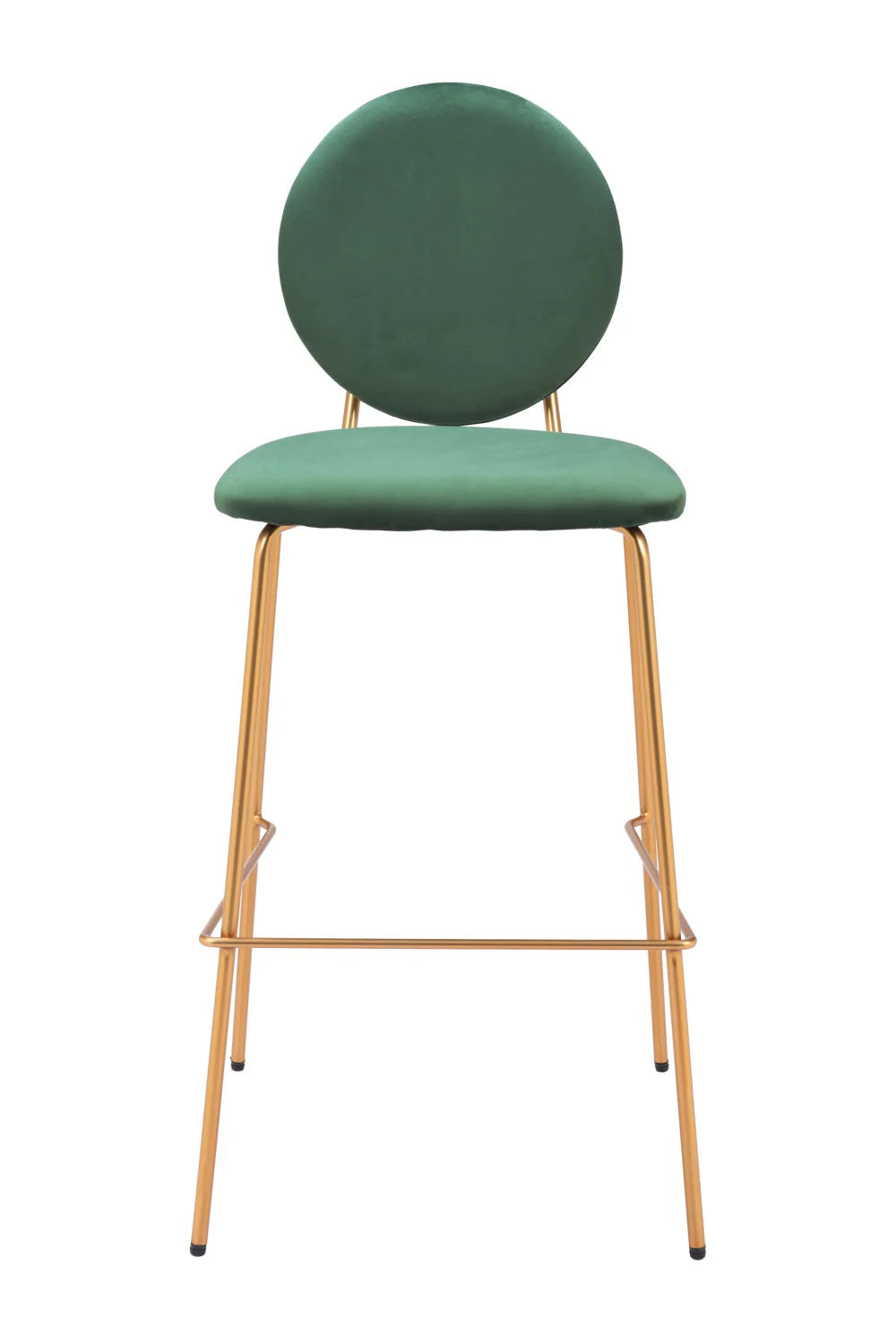 Luxury Upholstered Modern Velvet Bar Stool European Style for Villa