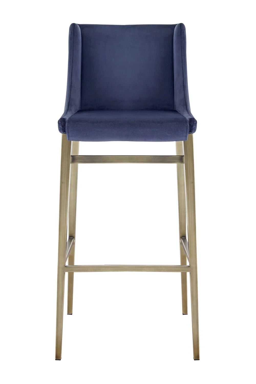 Luxury Upholstered Modern Velvet Bar Stool European Style for Villa