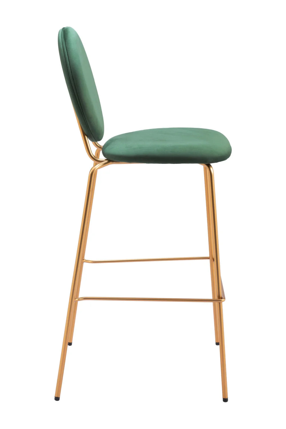 Luxury Upholstered Modern Velvet Bar Stool European Style for Villa