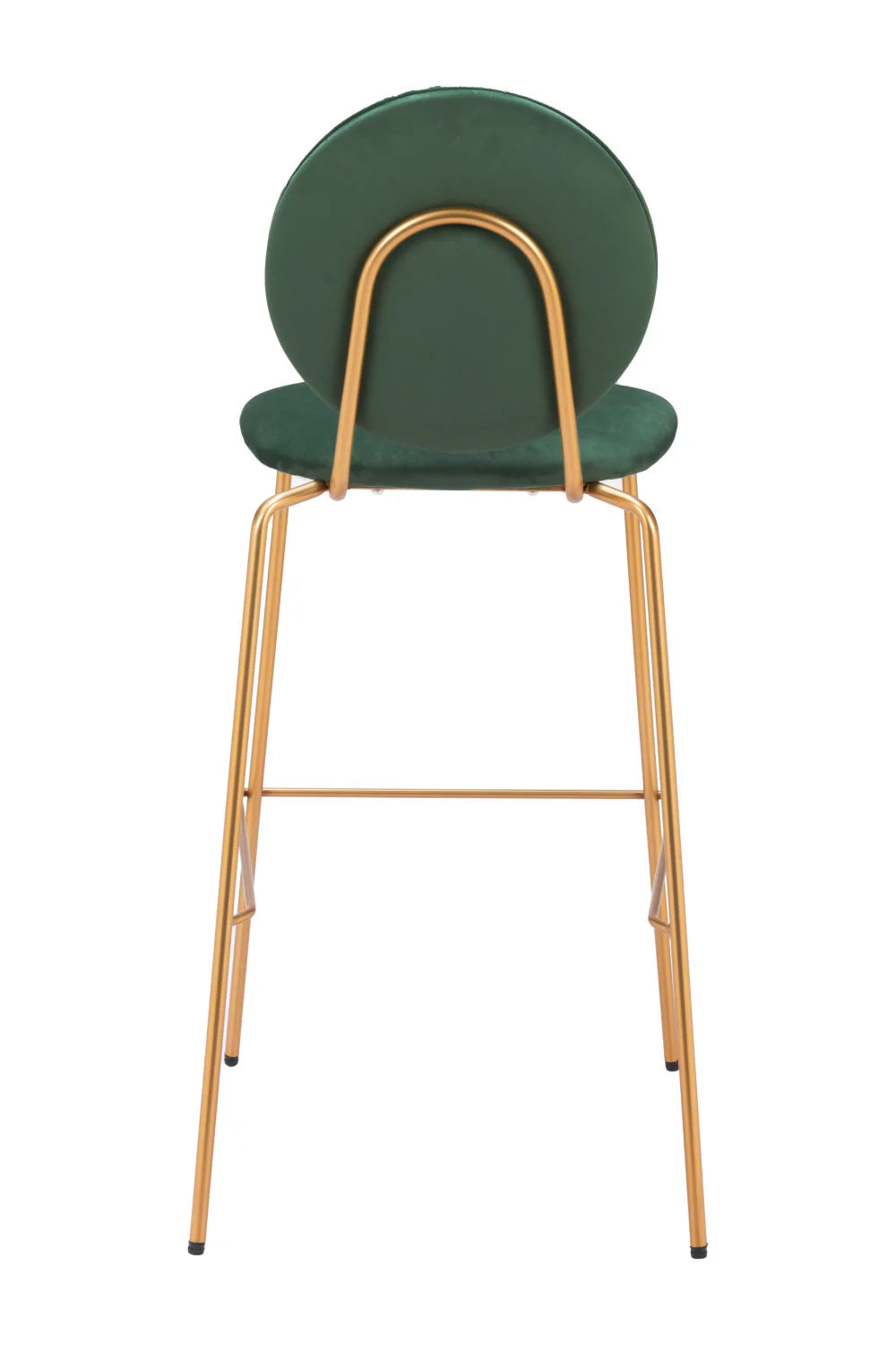 Luxury Upholstered Modern Velvet Bar Stool European Style for Villa