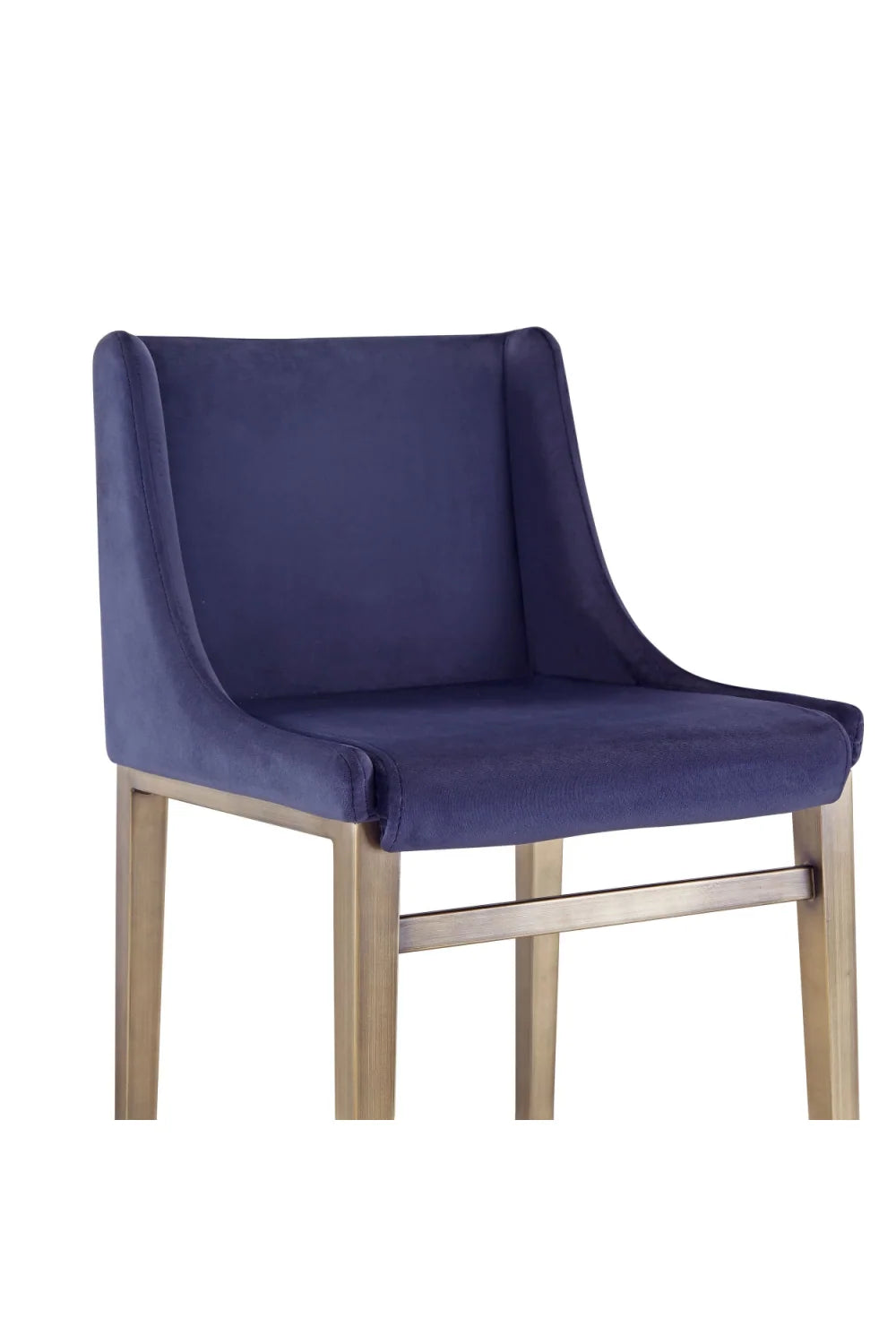 Luxury Upholstered Modern Velvet Bar Stool European Style for Villa