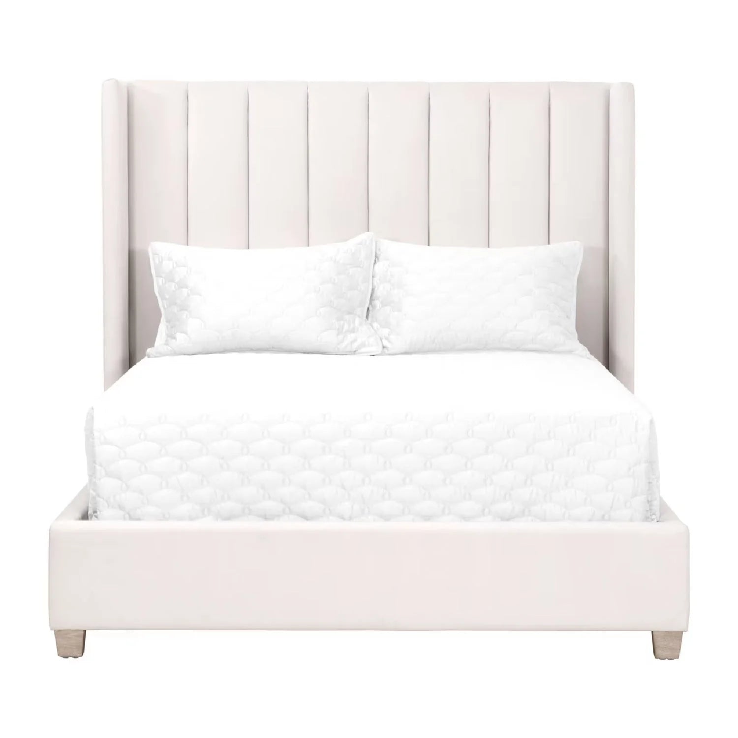 Luxury Upholstered Modern Velvet Bed European Style for Villa