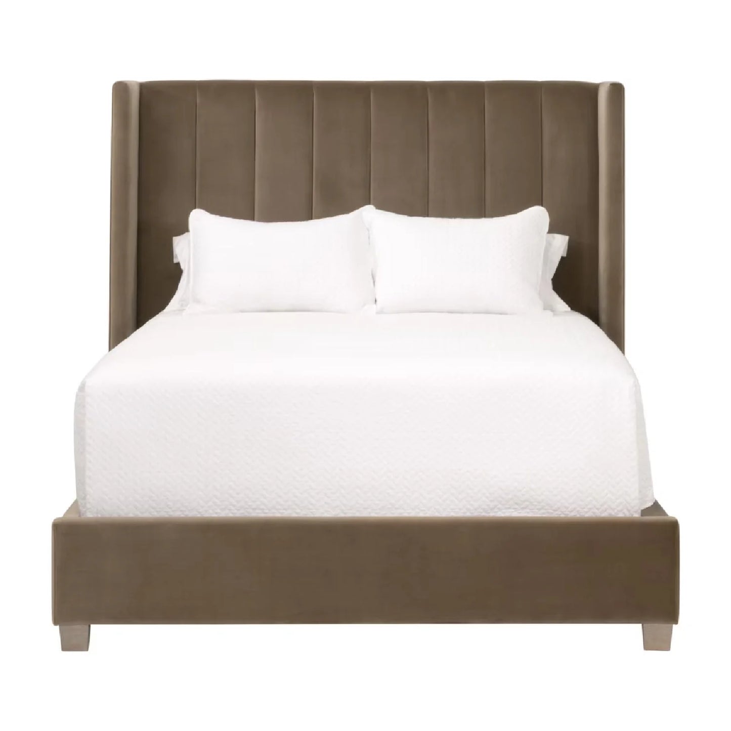 Luxury Upholstered Modern Velvet Bed European Style for Villa