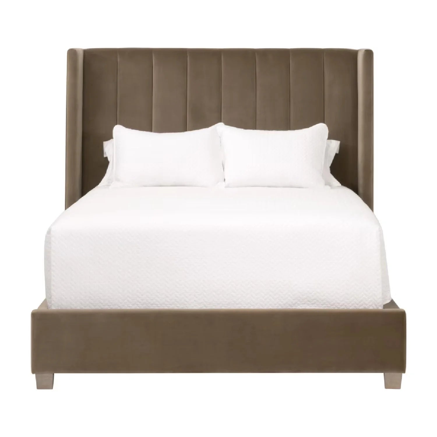 Luxury Upholstered Modern Velvet Bed European Style for Villa