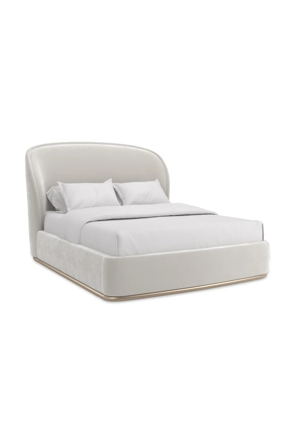Luxury Upholstered Modern Velvet Bed European Style for Villa