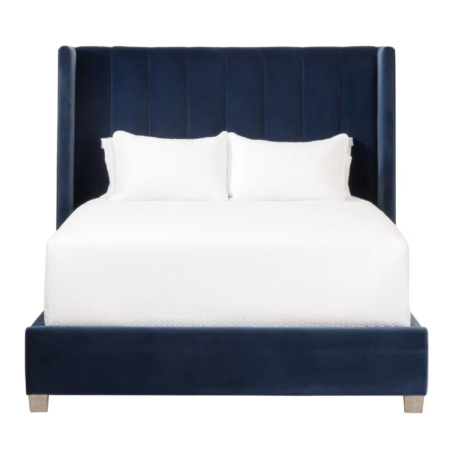 Luxury Upholstered Modern Velvet Bed European Style for Villa