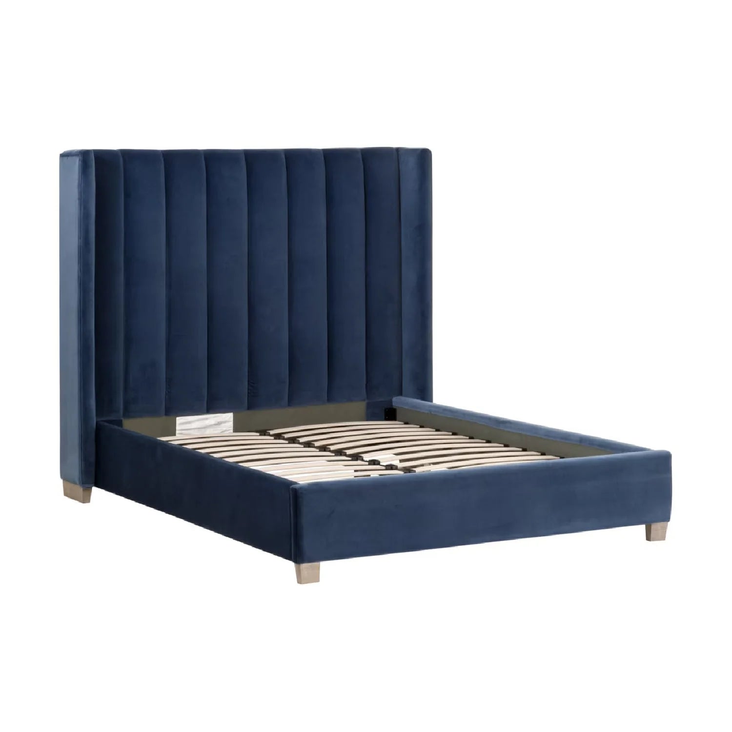 Luxury Upholstered Modern Velvet Bed European Style for Villa