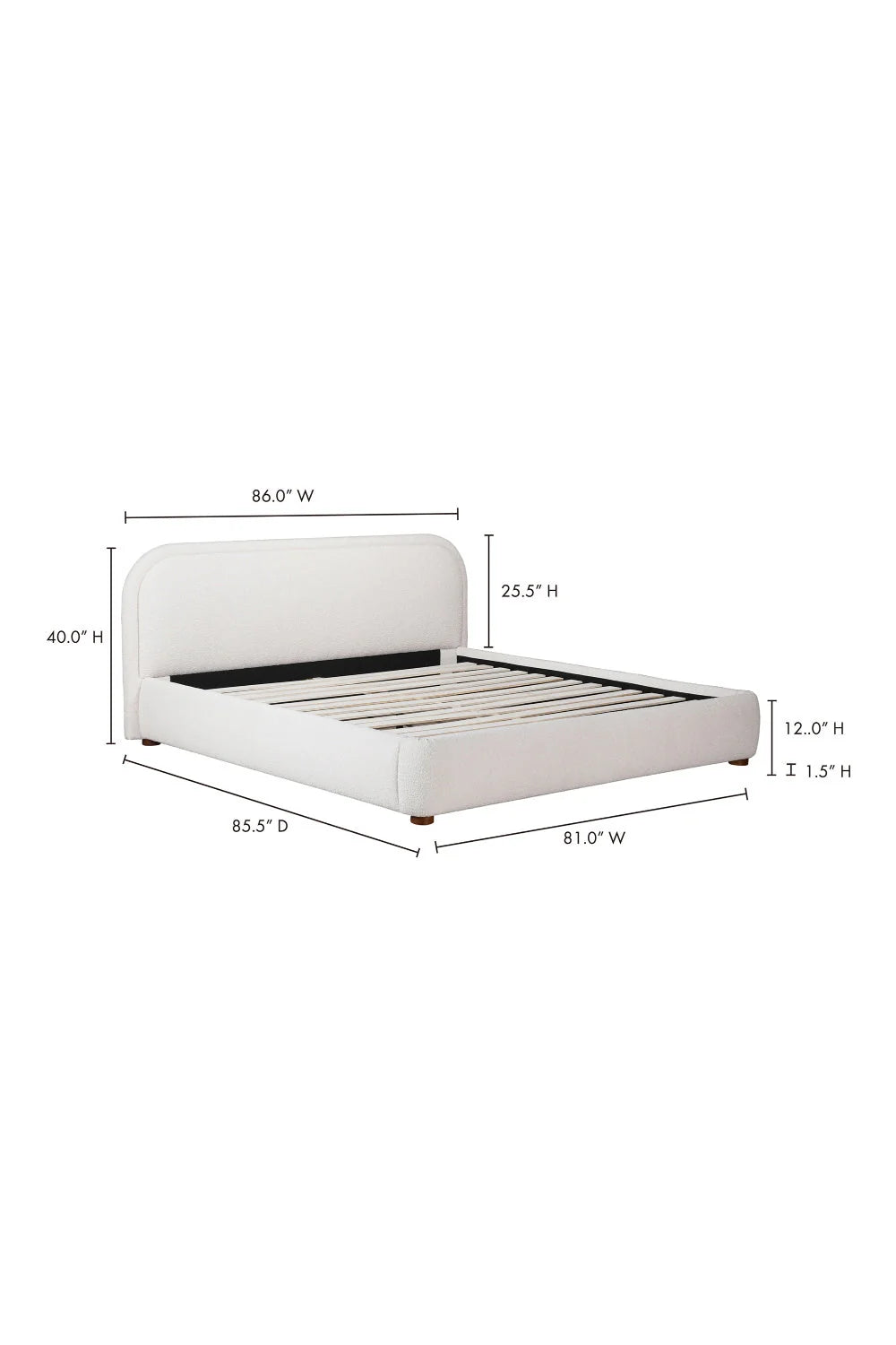 Luxury Upholstered Modern Velvet Bed European Style for Villa