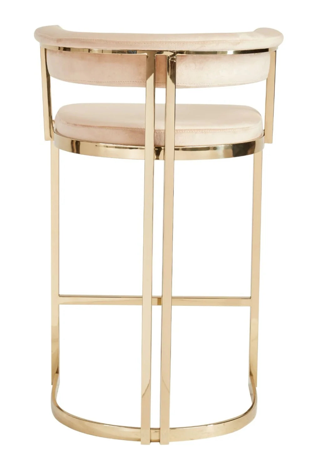 Luxury Upholstered Modern Velvet Counter Stool European Style for Villa
