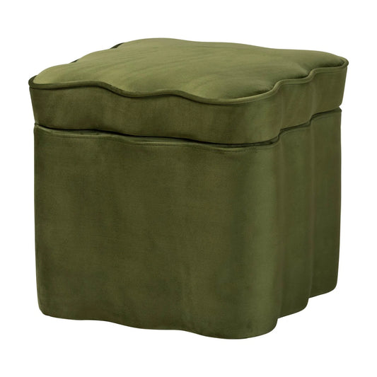 Luxury Upholstered Modern Velvet Ottoman European Style for Villa