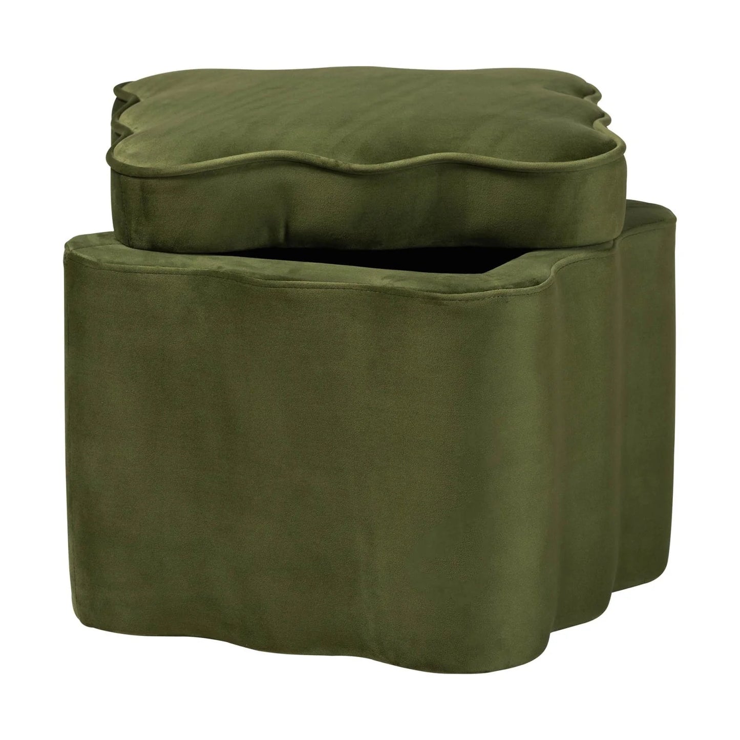 Luxury Upholstered Modern Velvet Ottoman European Style for Villa