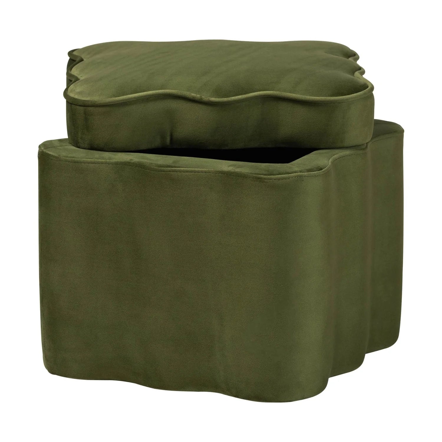 Luxury Upholstered Modern Velvet Ottoman European Style for Villa
