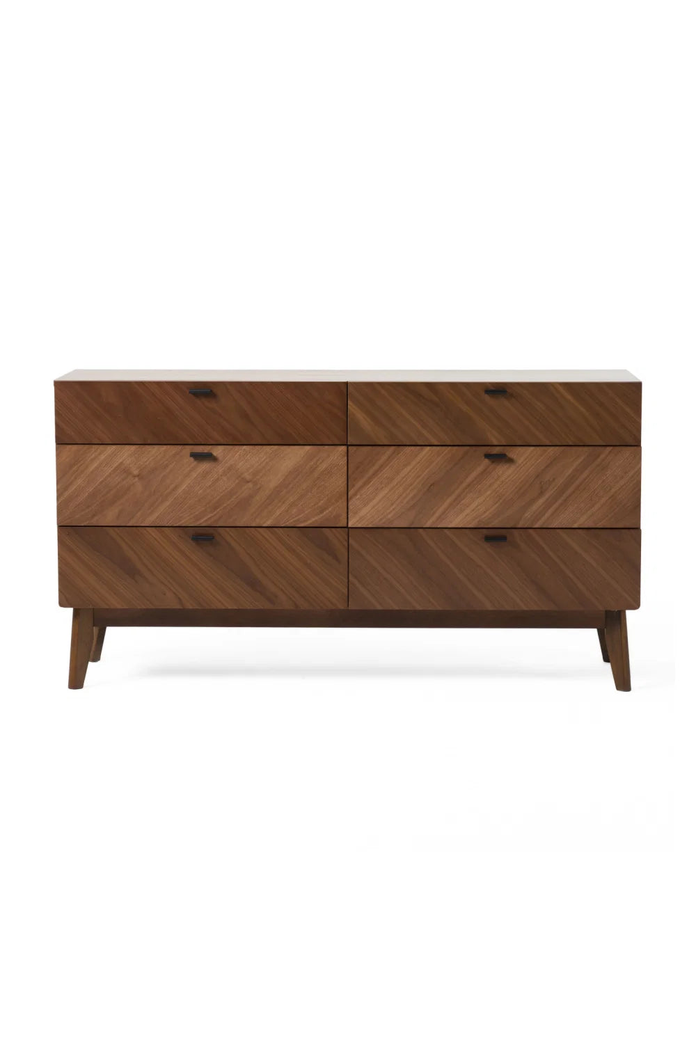 Luxury Upholstered Modern Walnut Dresser European Style for Villa