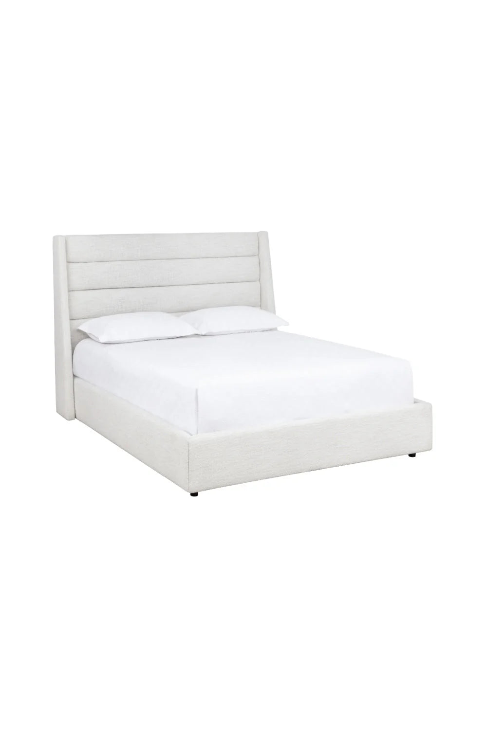 Luxury Upholstered Modern White Bed European Style for Villa