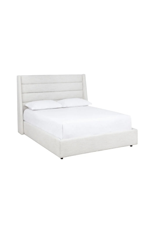 Luxury Upholstered Modern White Bed European Style for Villa