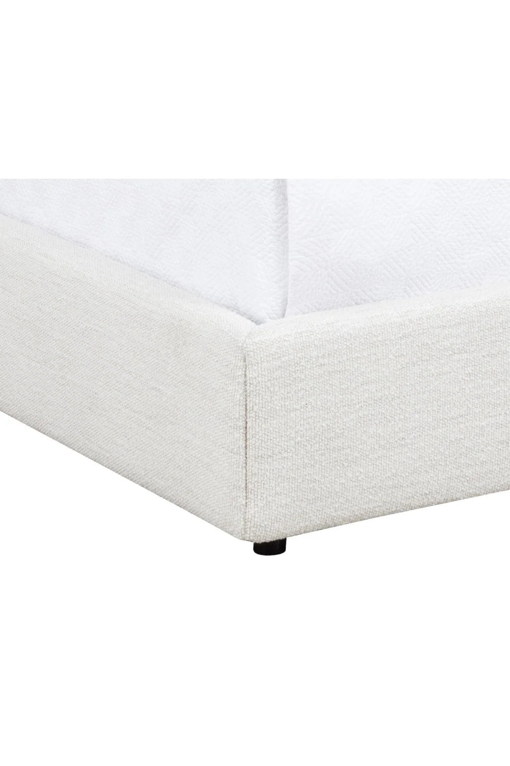 Luxury Upholstered Modern White Bed European Style for Villa