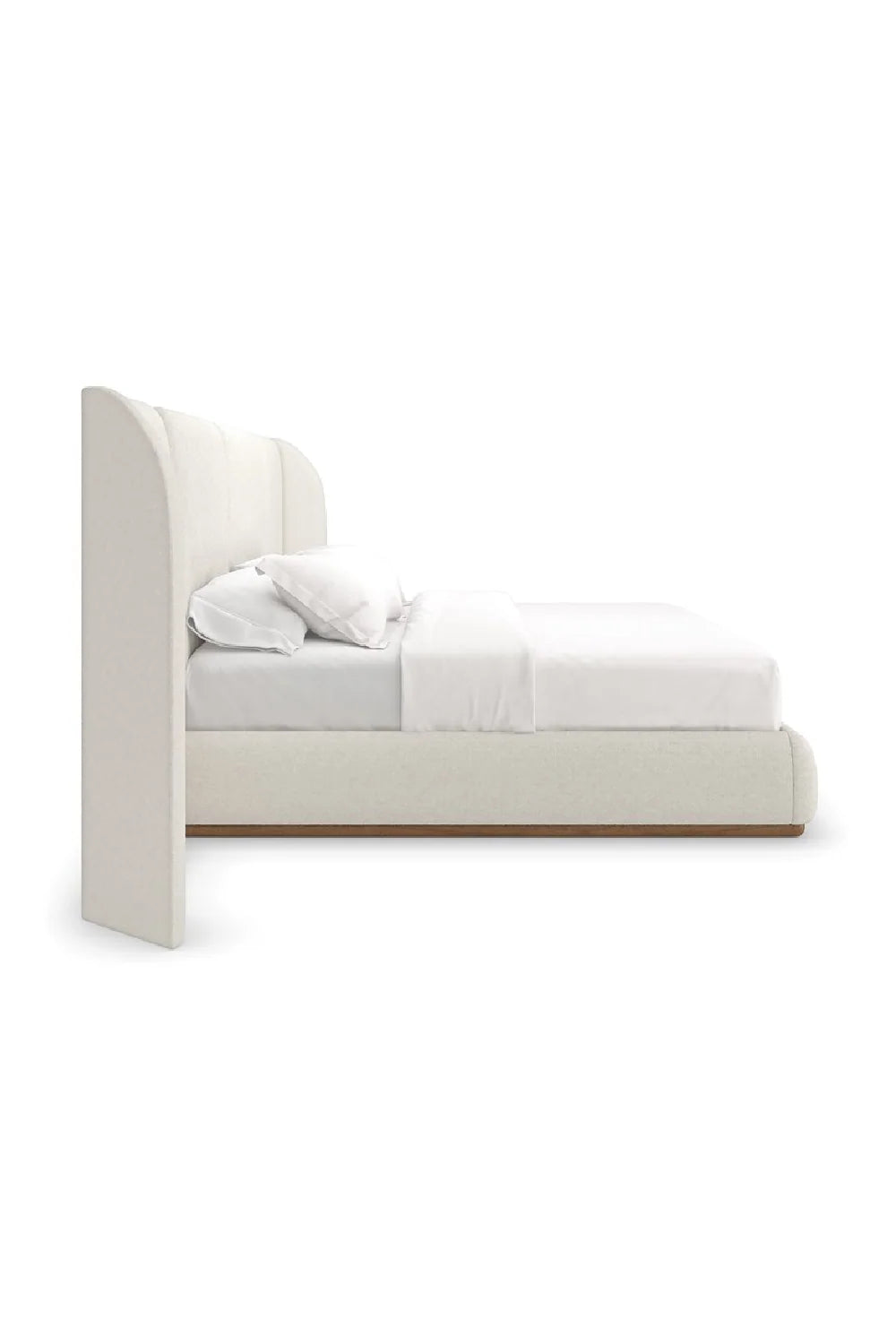 Luxury Upholstered Modern White Bed European Style for Villa