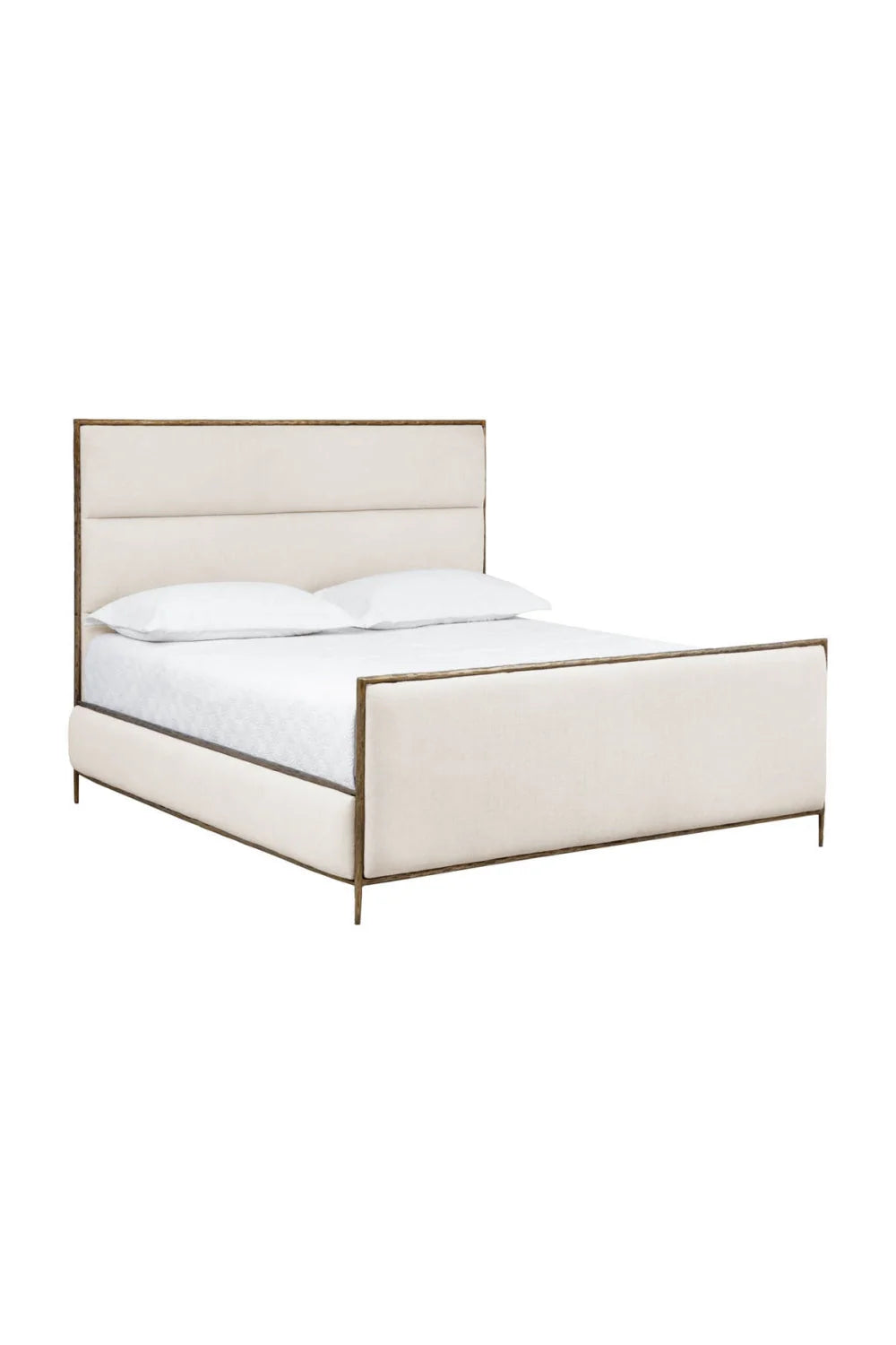 Luxury Upholstered Modern White King Bed European Style for Villa