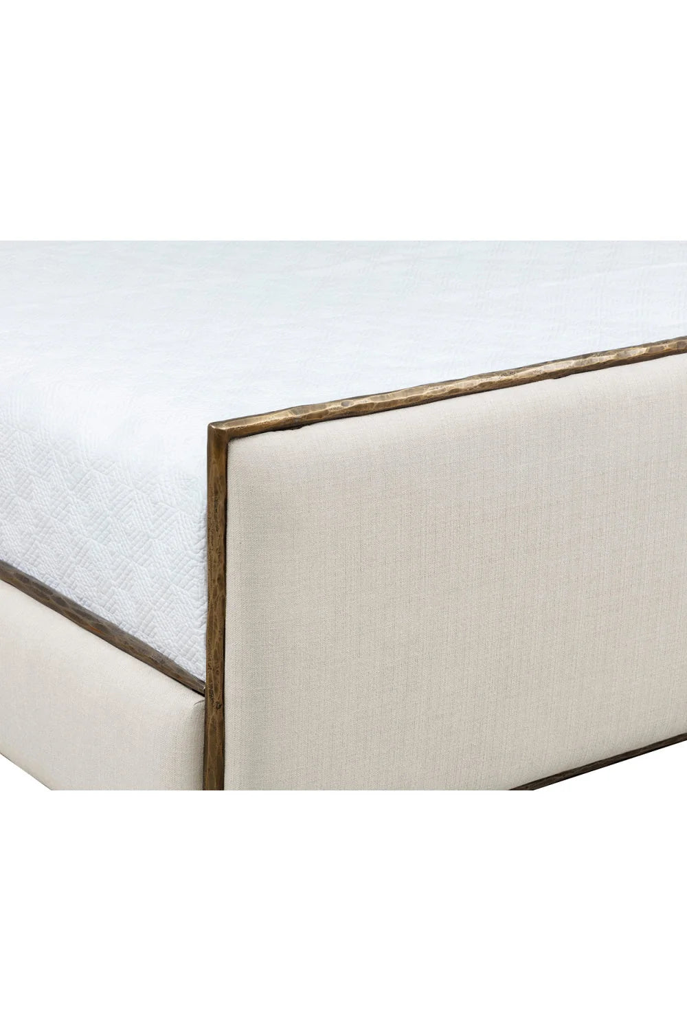 Luxury Upholstered Modern White King Bed European Style for Villa