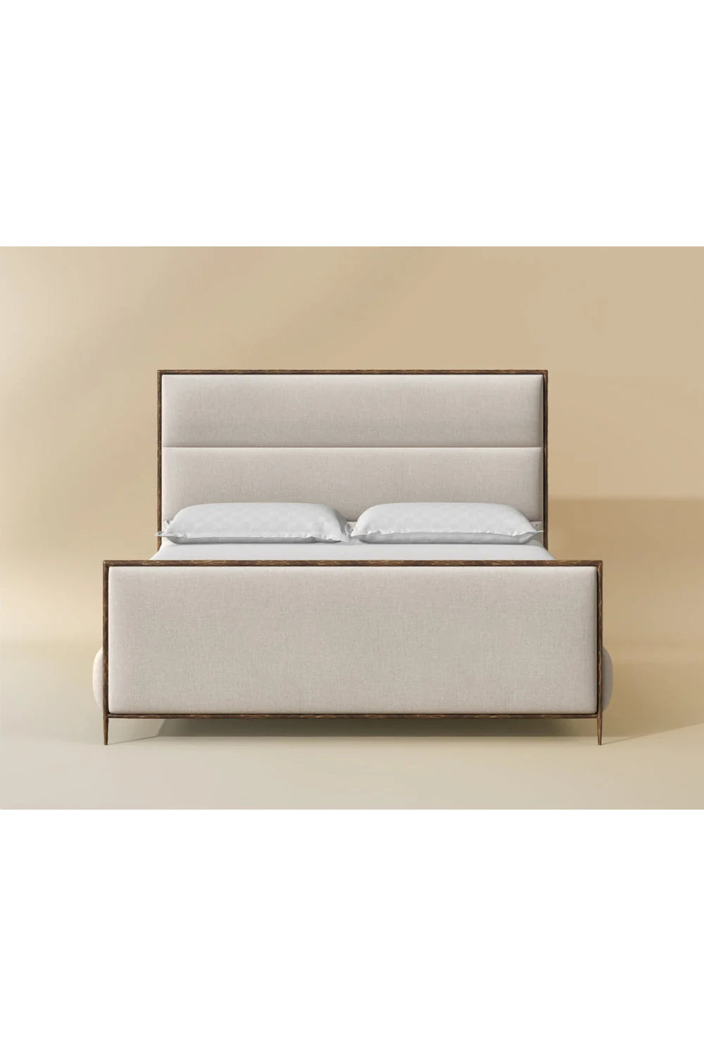 Luxury Upholstered Modern White King Bed European Style for Villa