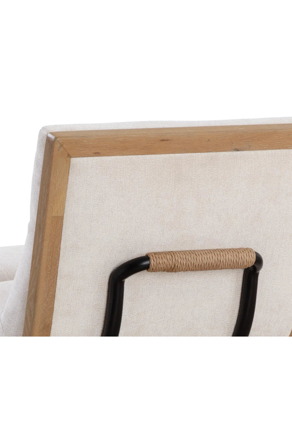 Luxury Upholstered Modern White Muslin Counter Stool European Style for Villa