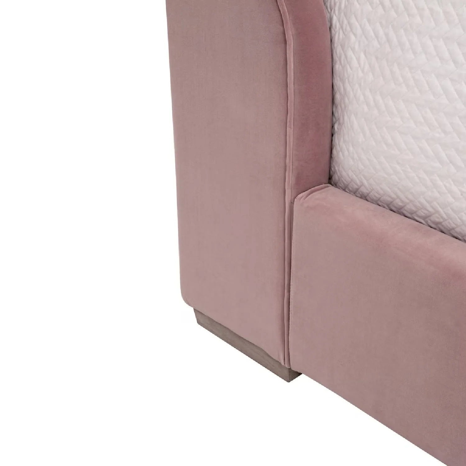Luxury Upholstered Modern Wingback Bed European Style for Villa