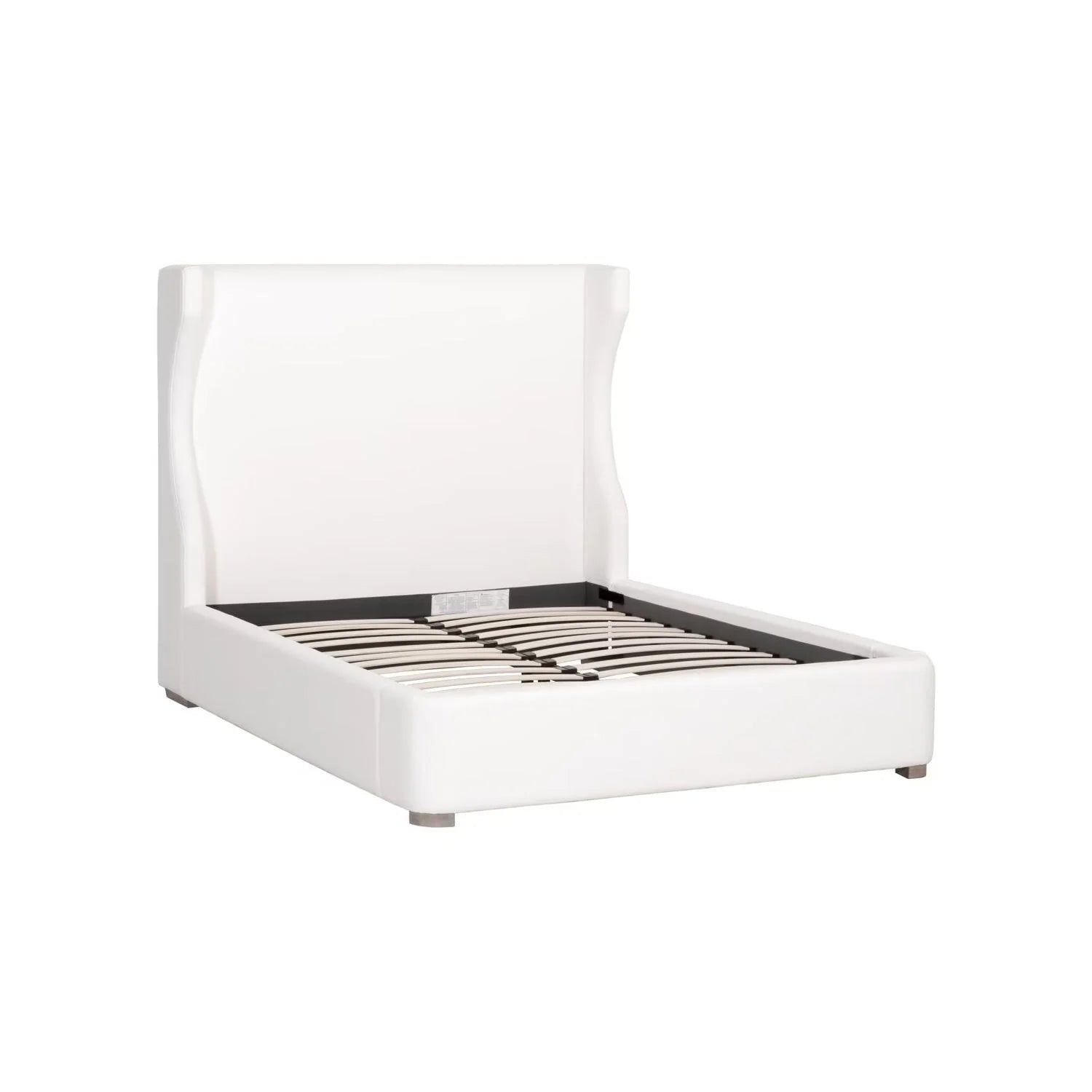 Luxury Upholstered Modern Wingback Bed European Style for Villa