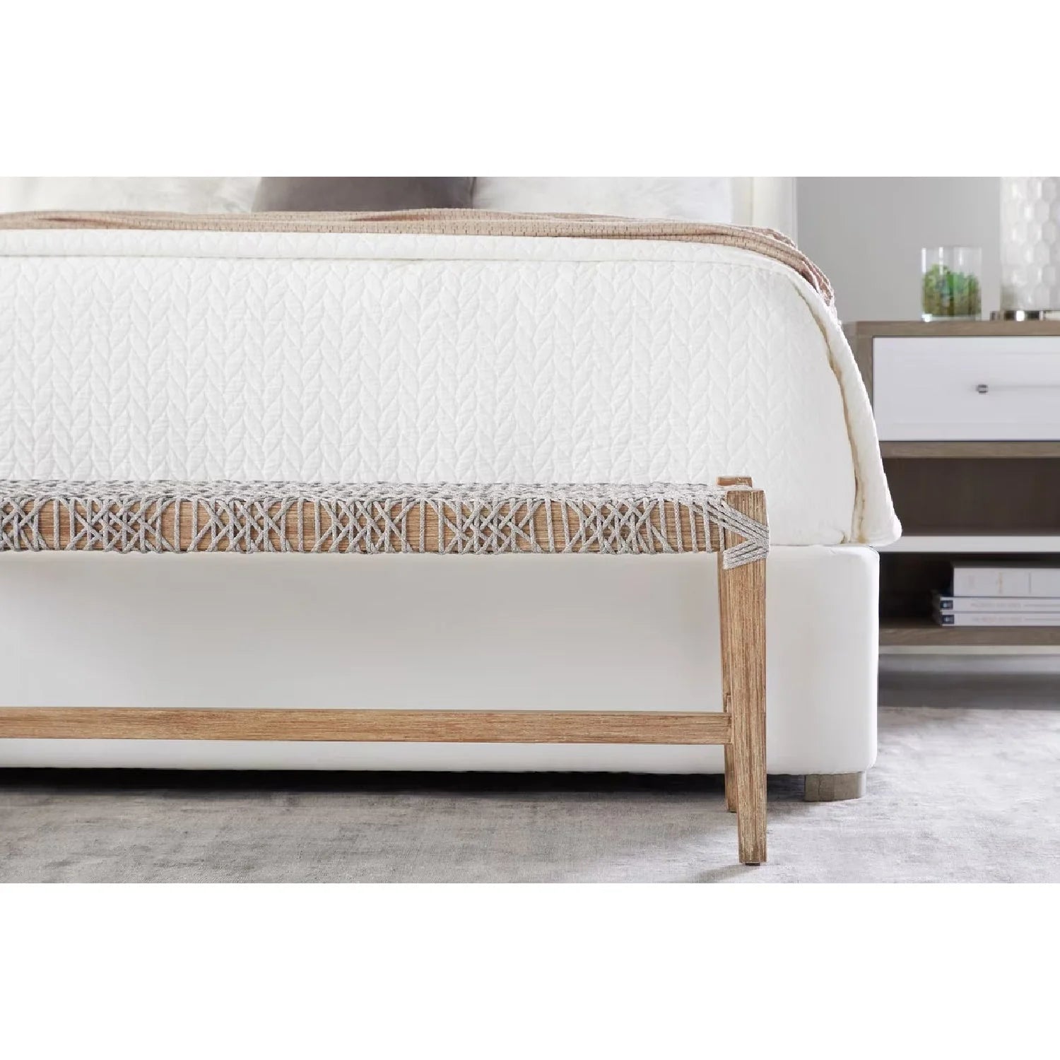 Luxury Upholstered Modern Wingback Bed European Style for Villa