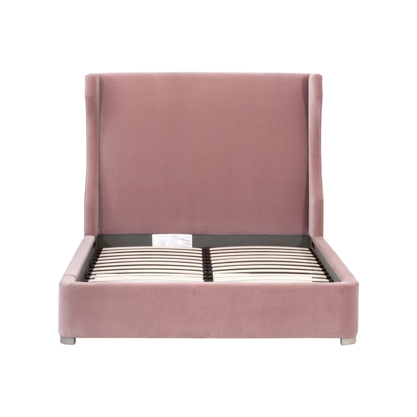 Luxury Upholstered Modern Wingback Bed European Style for Villa