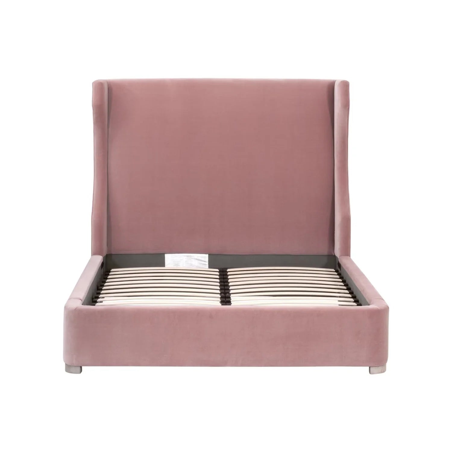 Luxury Upholstered Modern Wingback Bed European Style for Villa