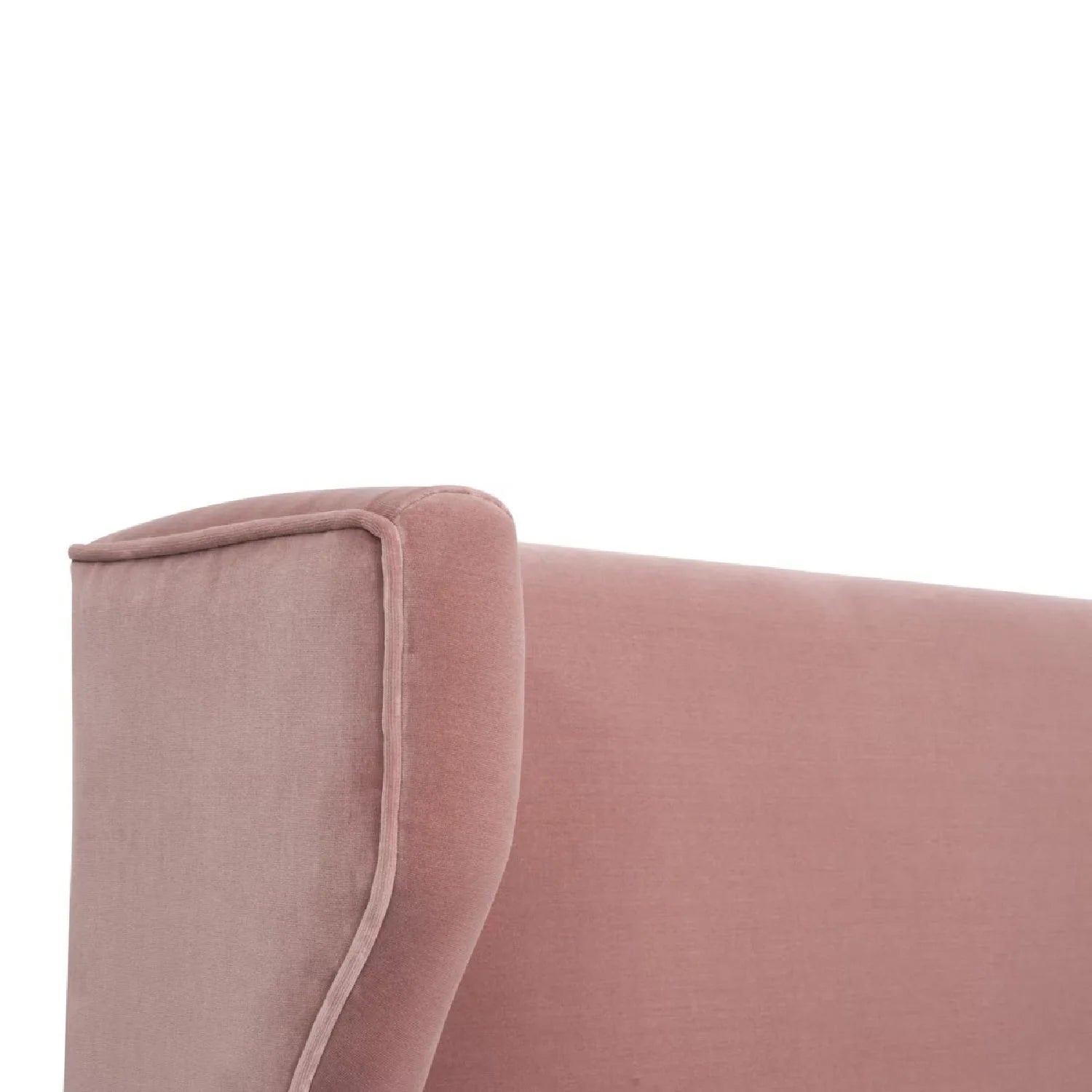 Luxury Upholstered Modern Wingback Bed European Style for Villa