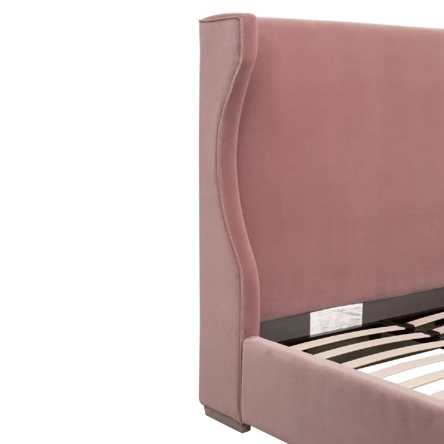 Luxury Upholstered Modern Wingback Bed European Style for Villa
